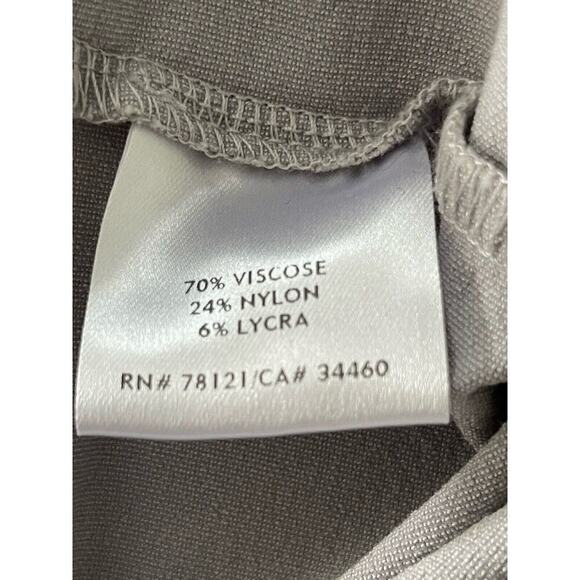 Eileen Fisher Women's Pull-on Stretch Waist Pants Relaxed Fit Gray Viscose Blend - Picture 7 of 11